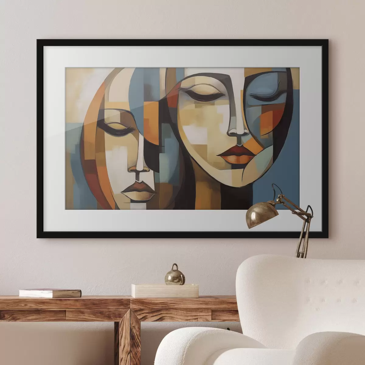 Poster Abstract portret f46869
