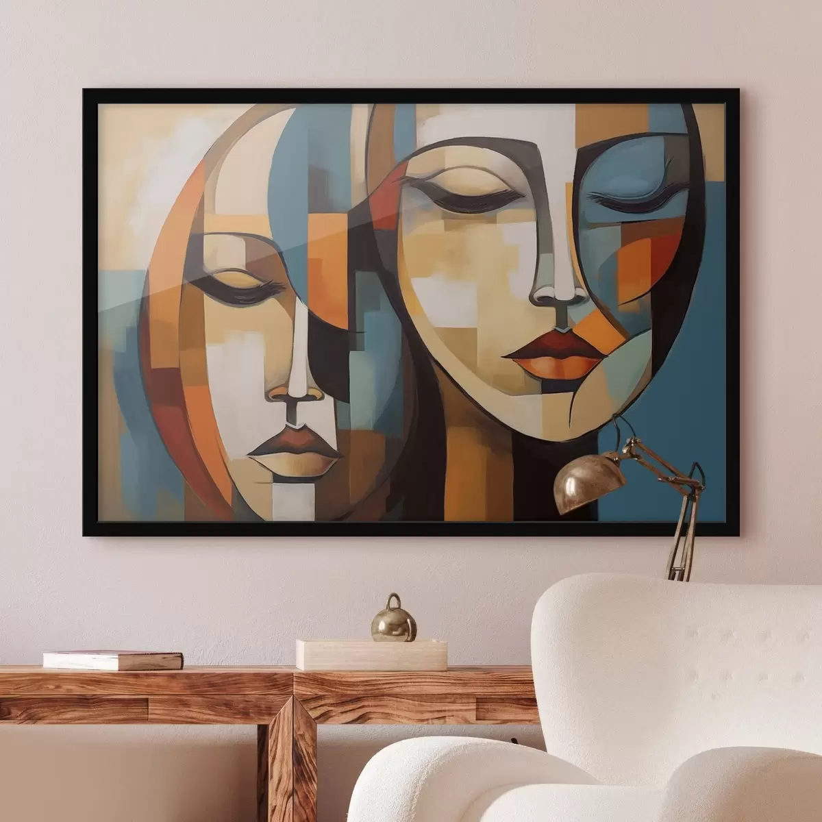 Poster Abstract portret f46869