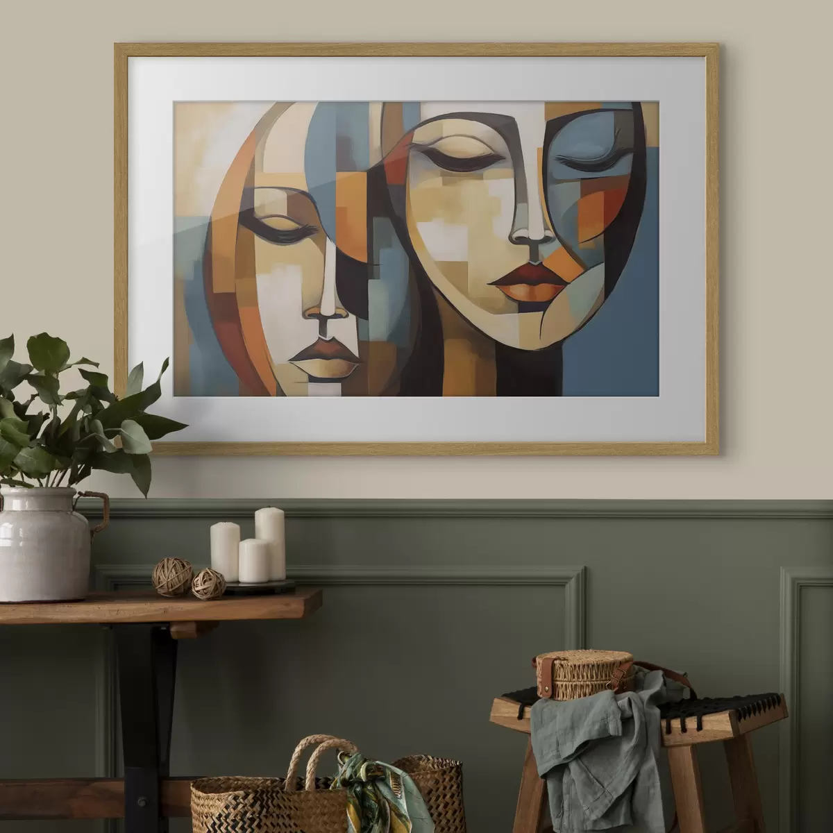 Poster Abstract portret f46869