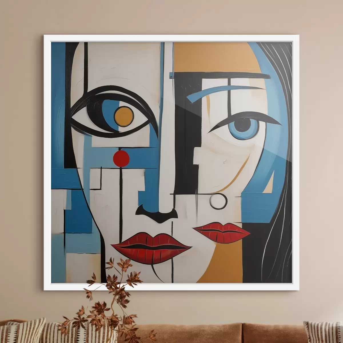 Poster Abstract portret f46870