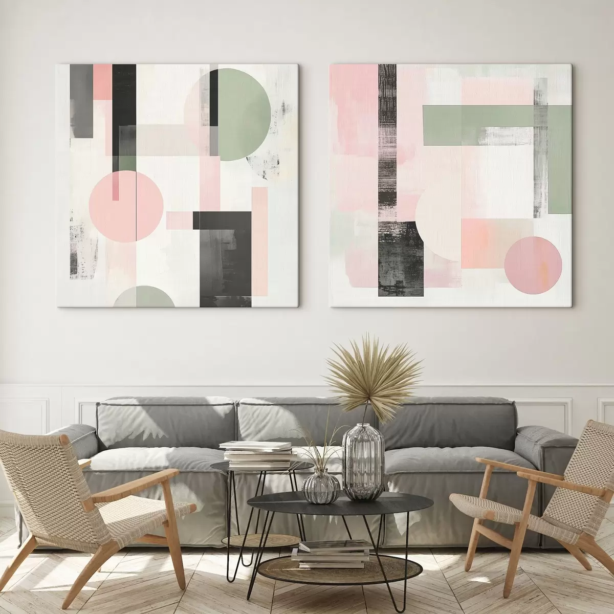  Schilderijen Geometrische abstracties m01039