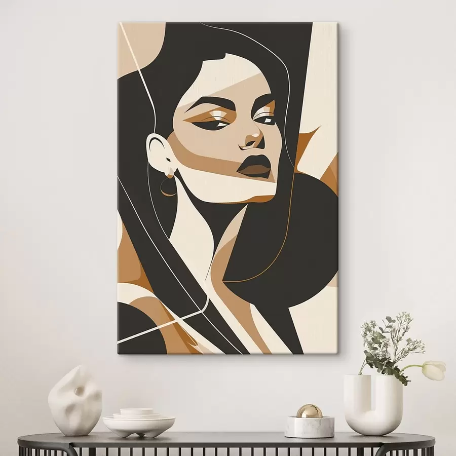  Schilderijen Abstract portret van een vrouw s46906