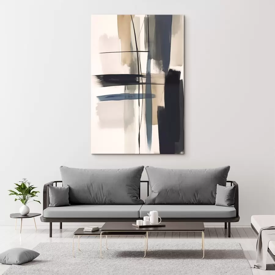  Schilderijen Abstracte imitatie van penseelstreken s46907