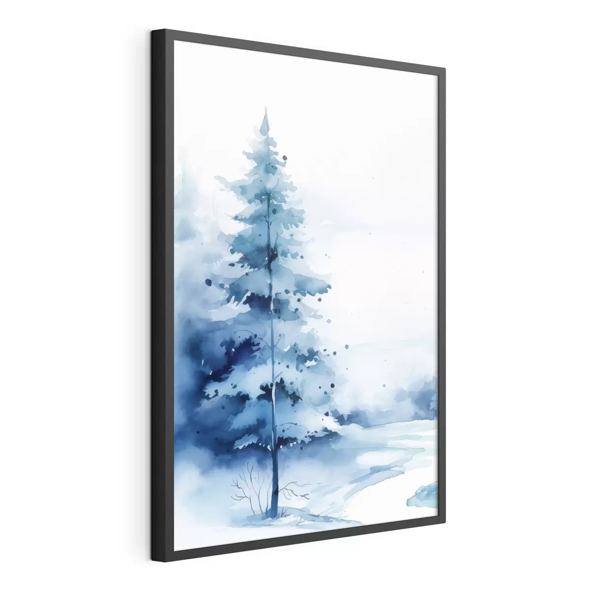 Poster Dennenboom in het bos f46966