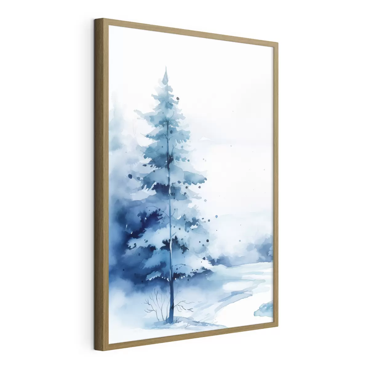 Poster Dennenboom in het bos f46966