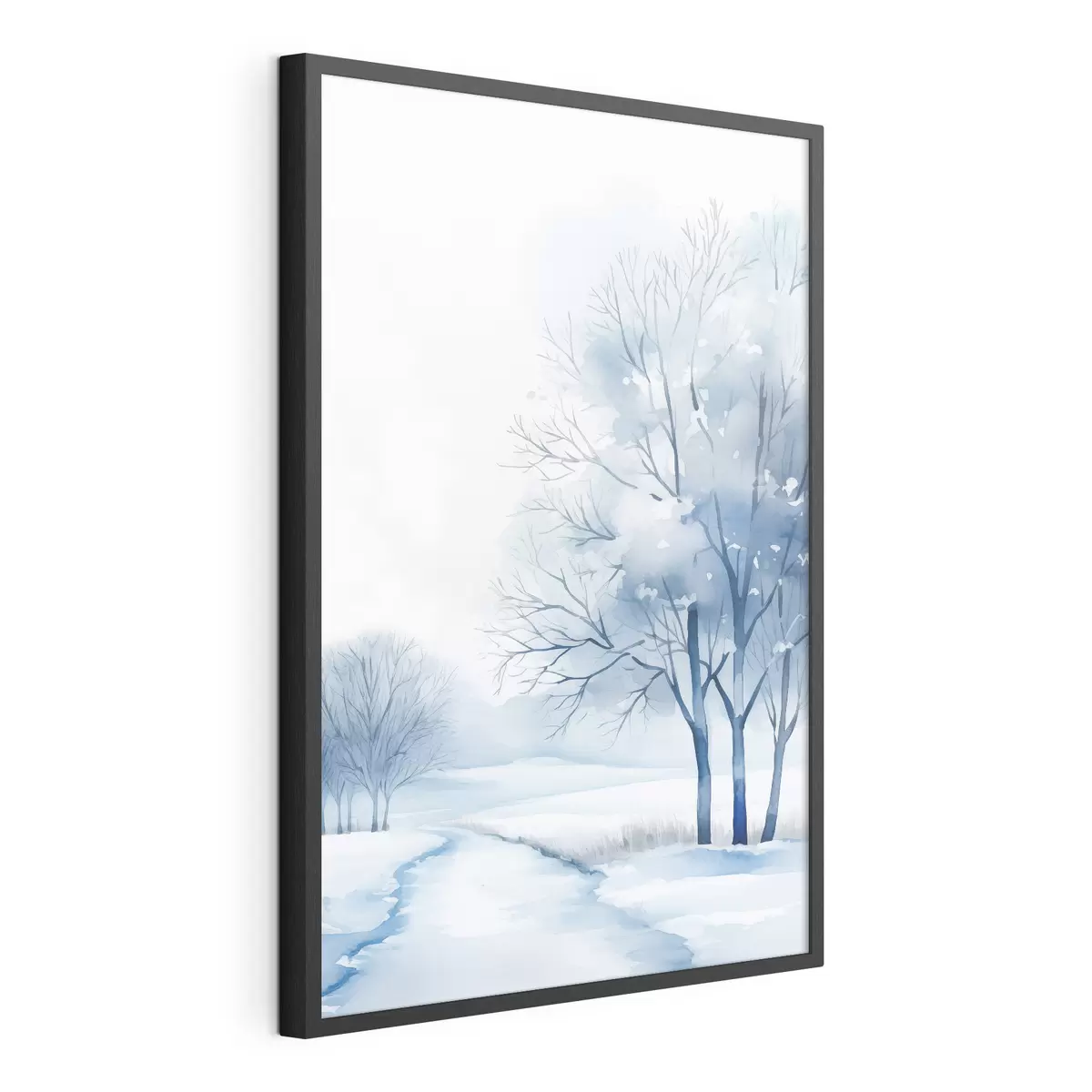 Poster Bomen in een wintertuin f46967