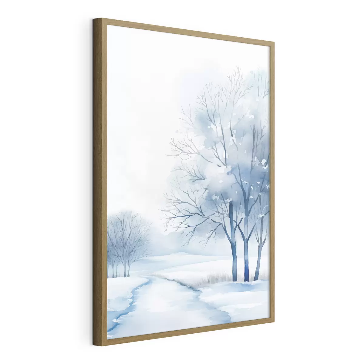 Poster Bomen in een wintertuin f46967