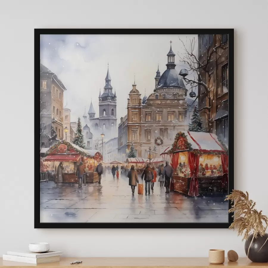Fotobehang Winter Praag f46968