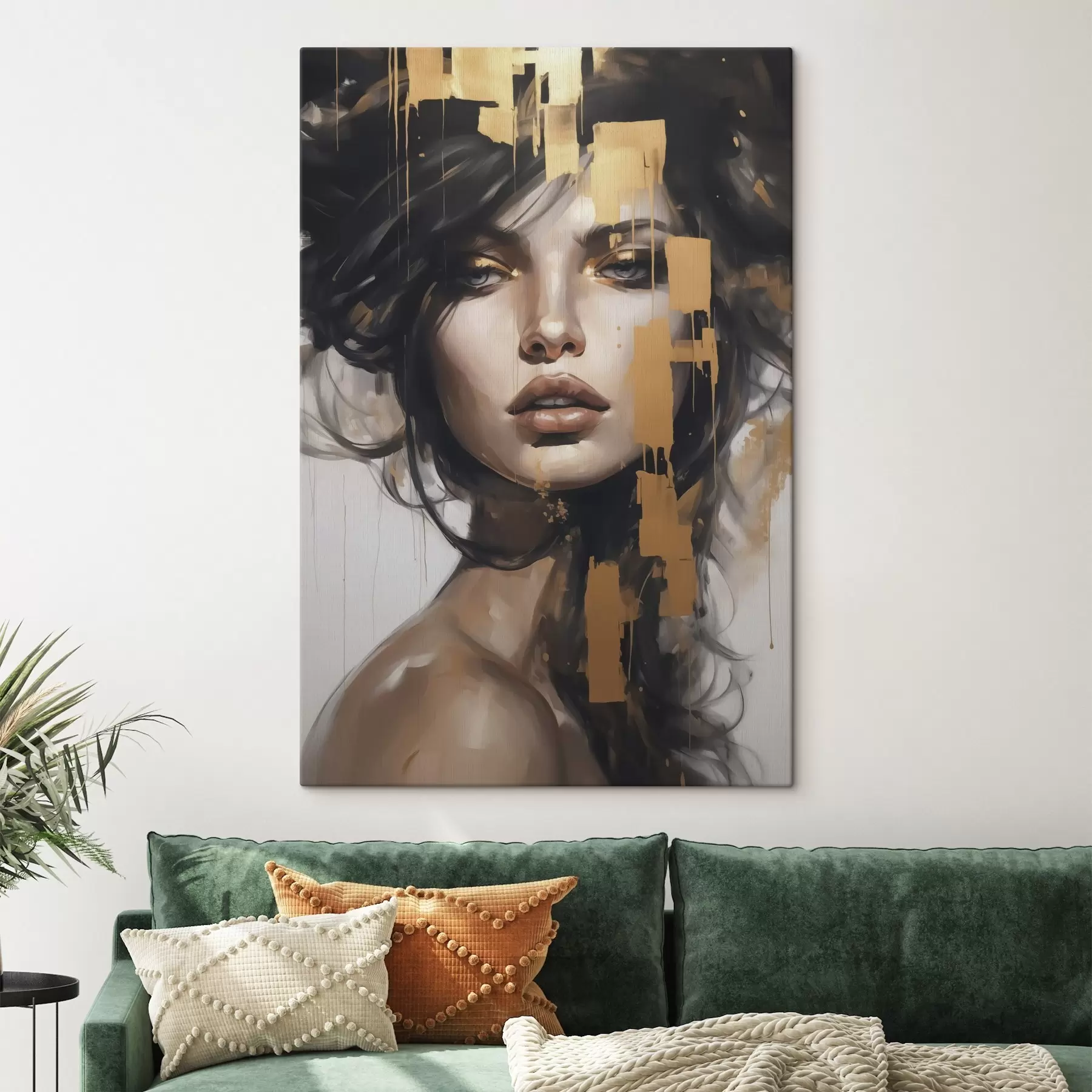  Schilderijen Abstract portret van een meisje s46919