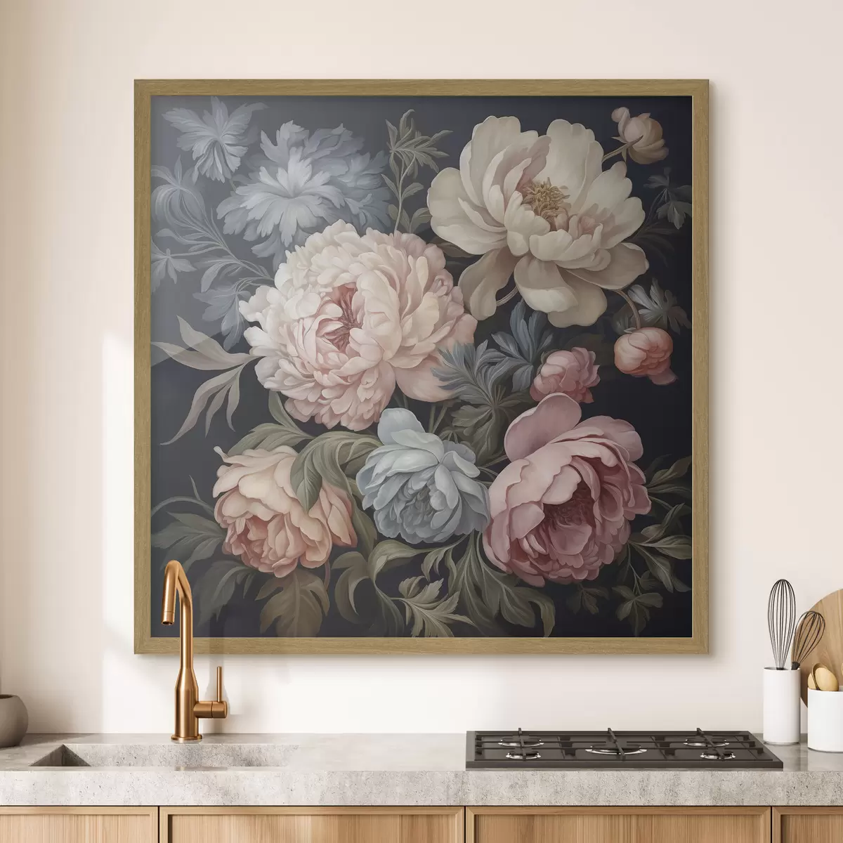 Poster Decoratieve bloemen f46913