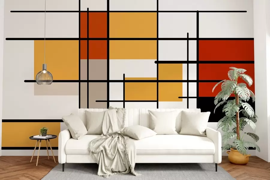 Fotobehang Heldere geometrie w05008