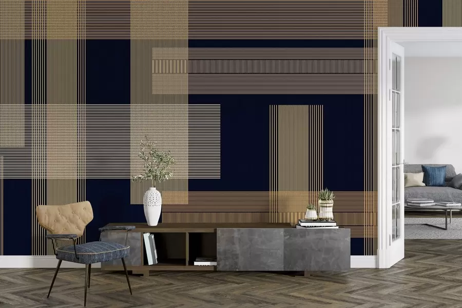 Fotobehang Geometrische harmonie w05014v2