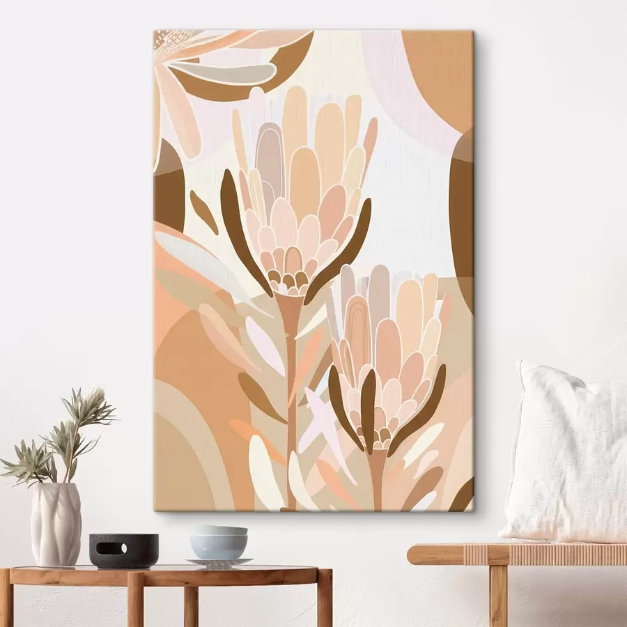  Schilderijen Abstracte bloemen s46991