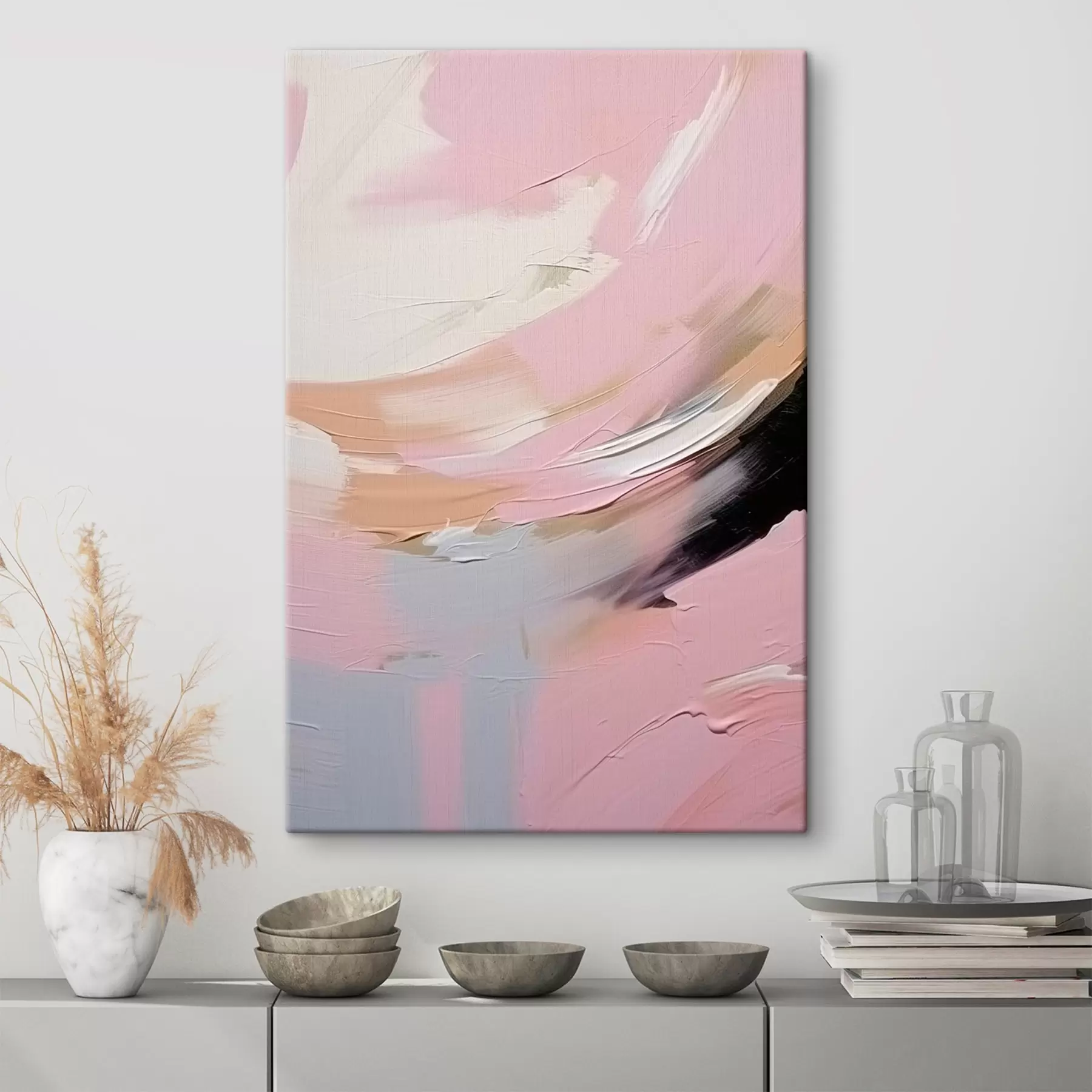  Schilderijen Abstracte penseelstreken s47003