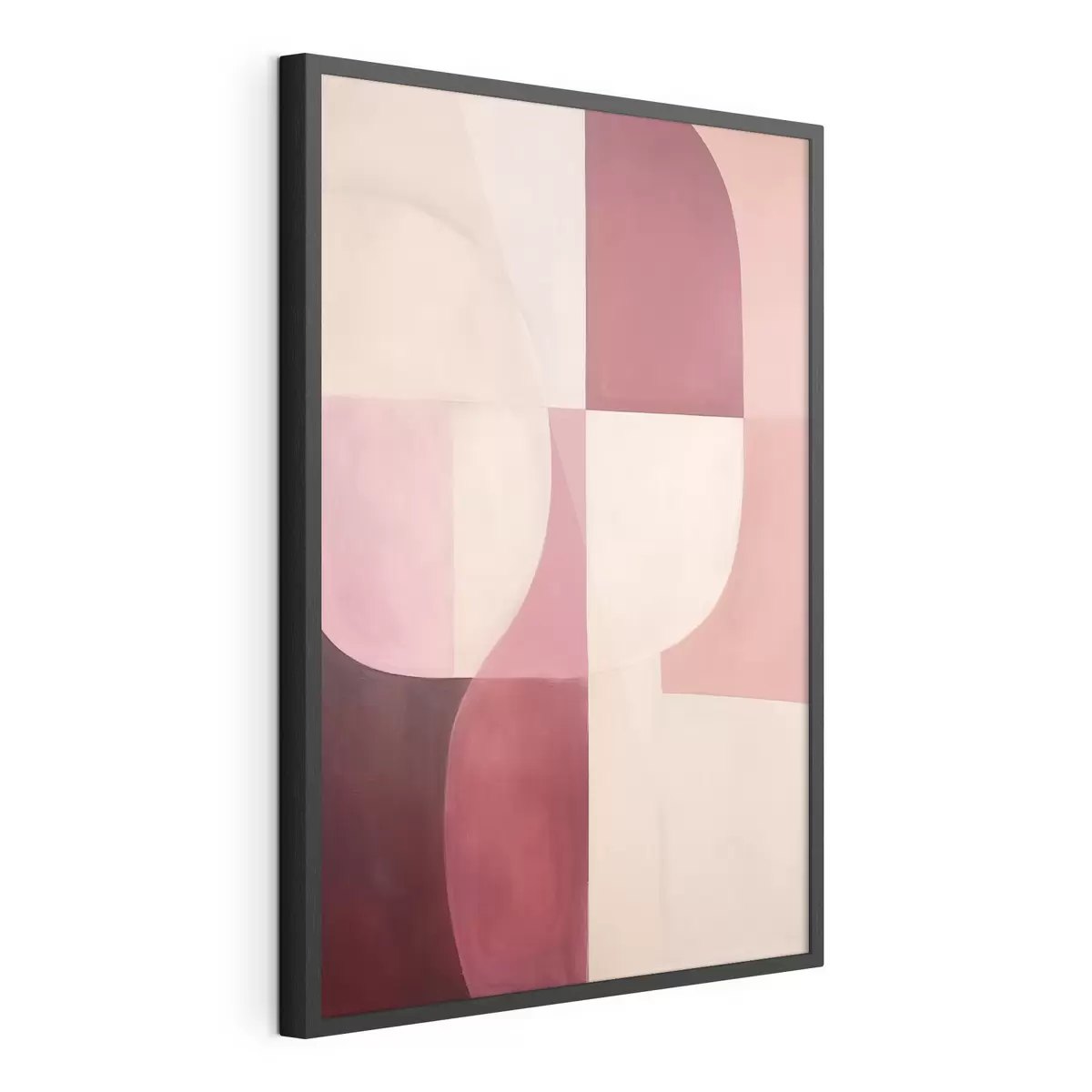 Poster Samenstelling van vloeiende vormen f46989