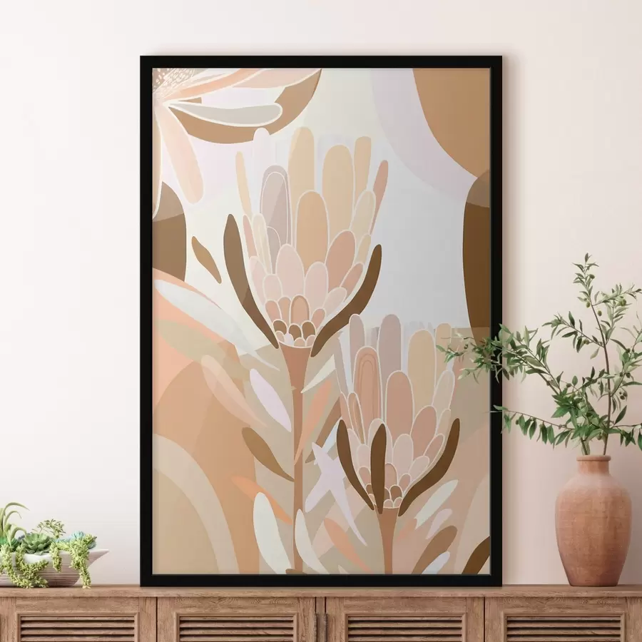 Fotobehang Abstracte bloemen f46991