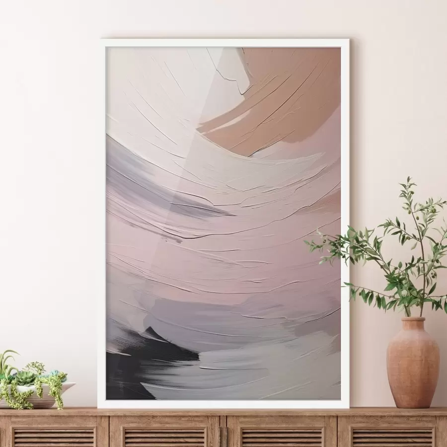 Fotobehang Abstracte penseelstreken f47002