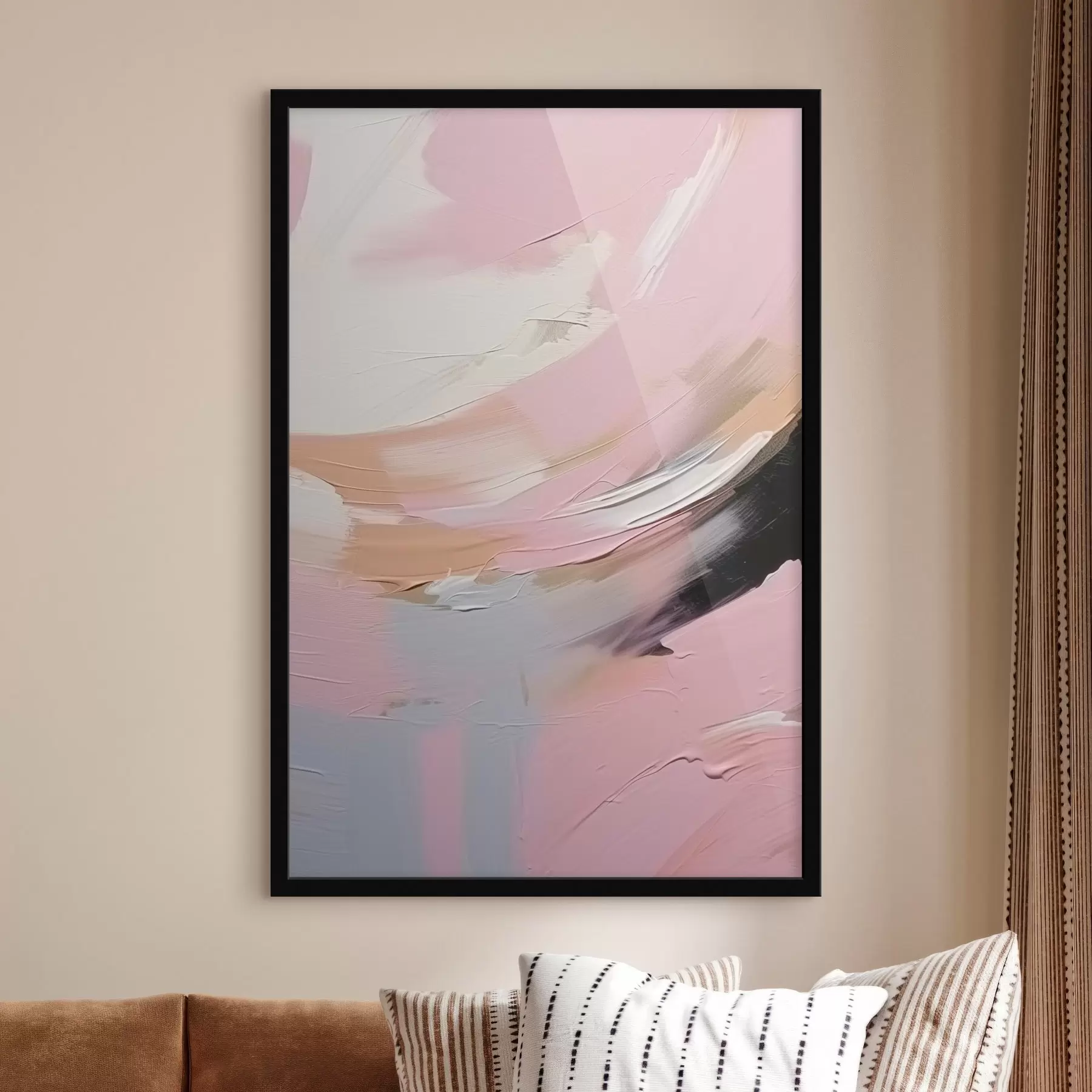 Fotobehang Abstracte penseelstreken f47003