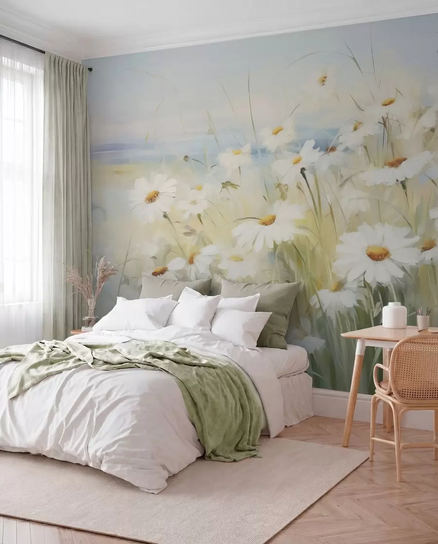 Fotobehang Bloemen veld w05035