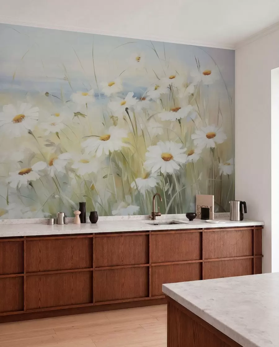 Fotobehang Bloemen veld w05035