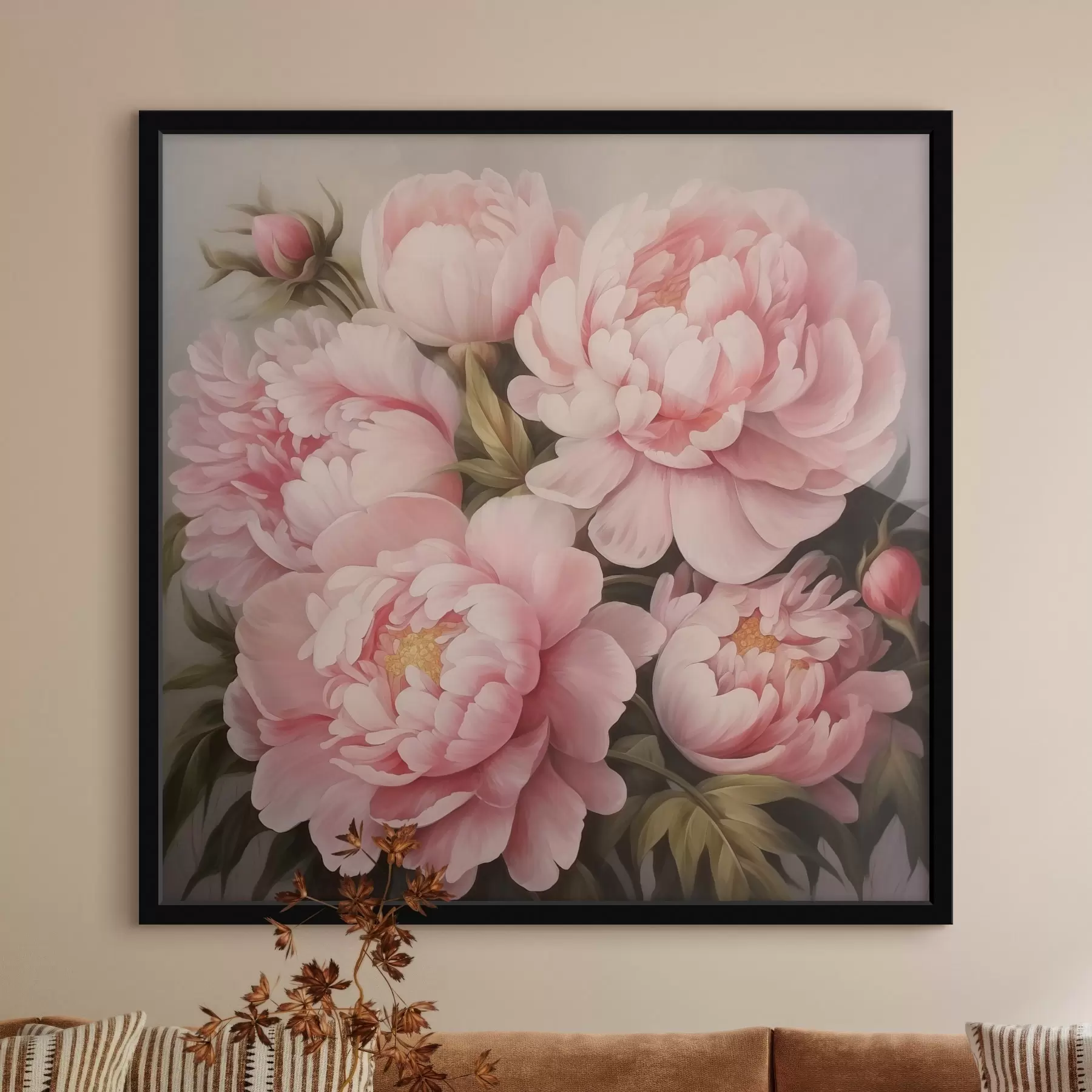 Fotobehang Pioenrozen f47007