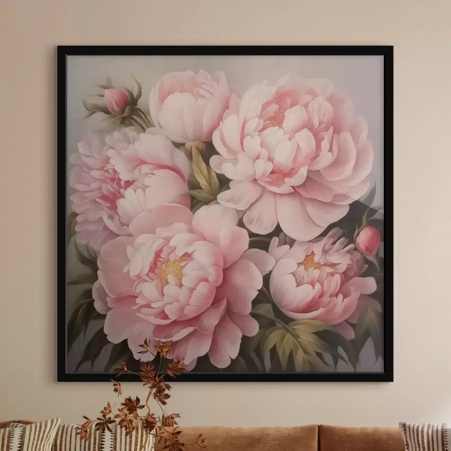 Fotobehang Pioenrozen f47007