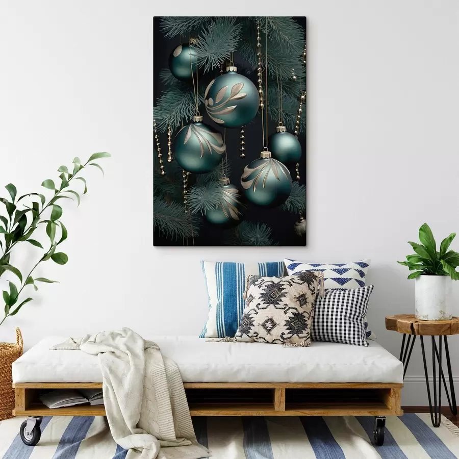  Schilderijen Nieuwjaarsversieringen in de boom s46979