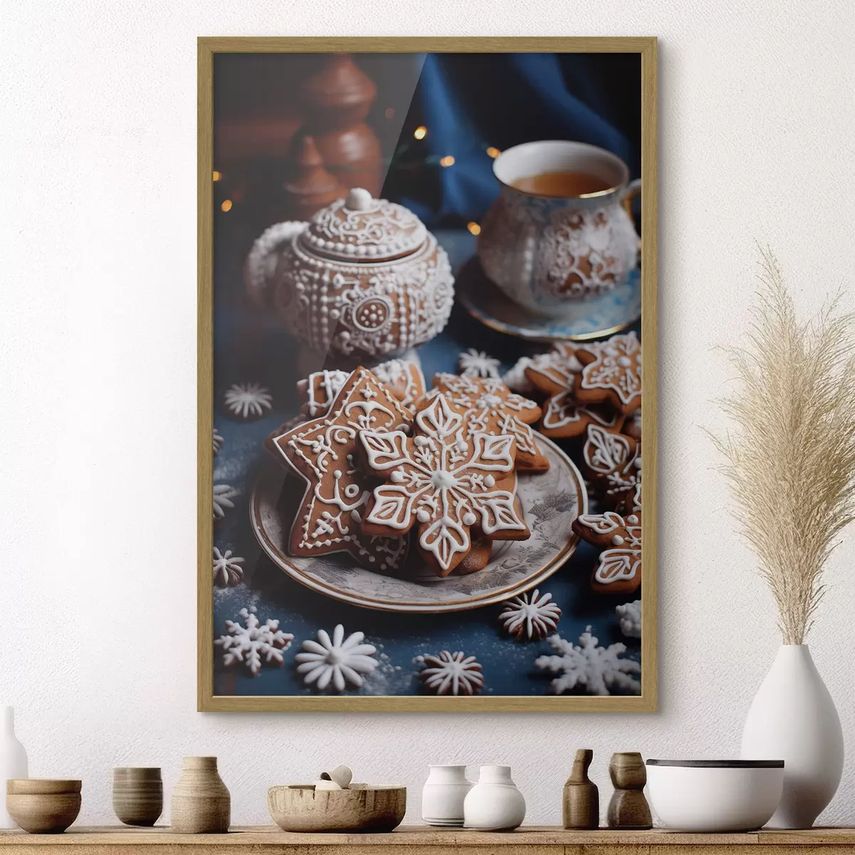 Poster Sneeuwvlokkoekjes f46982