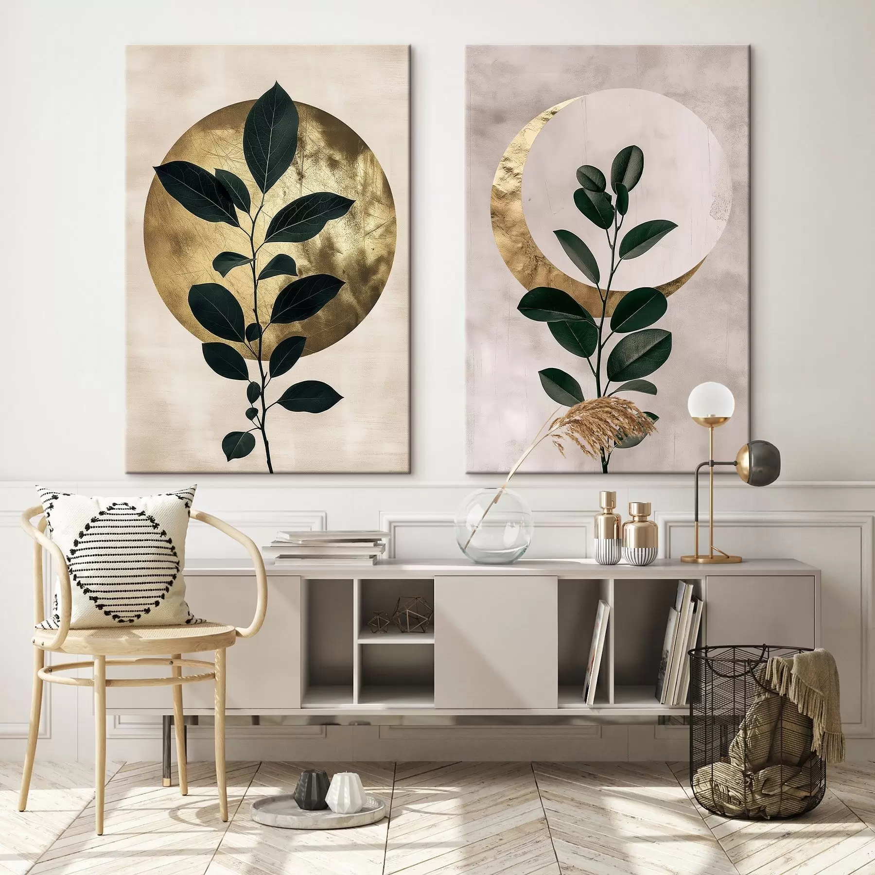  Schilderijen Zonsopgang en maan m01139