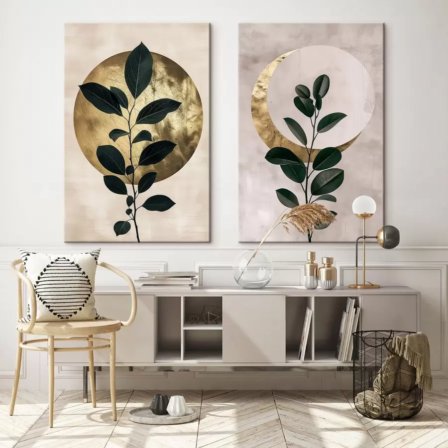  Schilderijen Zonsopgang en maan m01139