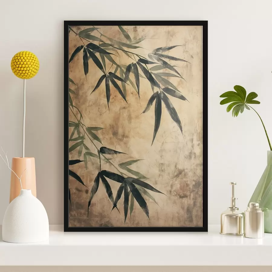 Fotobehang Bamboe bladeren f47048