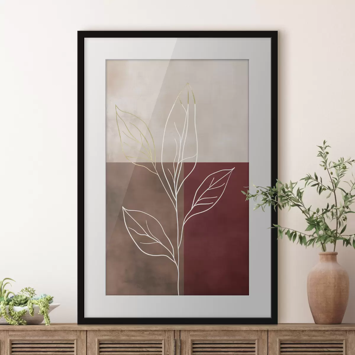 Poster Dunne lijnen f47053