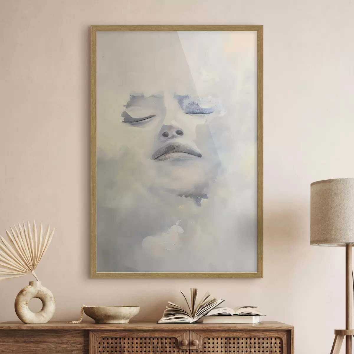 Poster Koppel in de wolken f47059