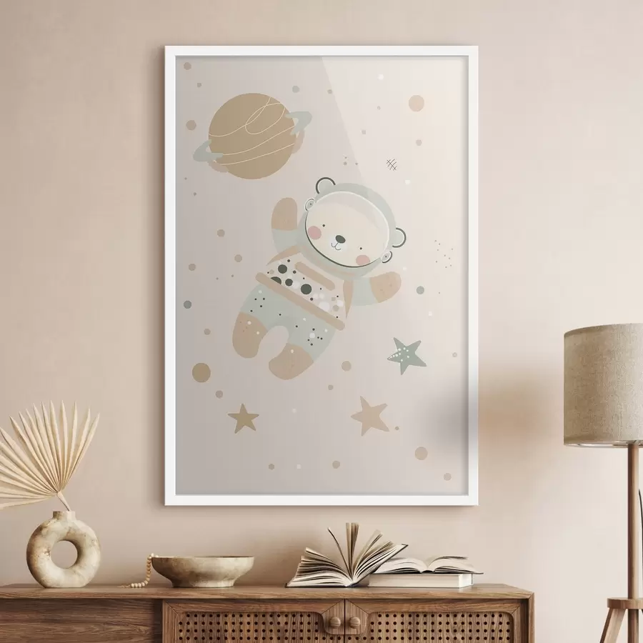 Fotobehang Kosmonautbeer f47068