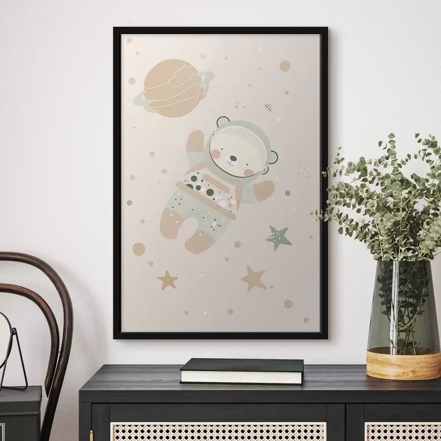 Fotobehang Kosmonautbeer f47068