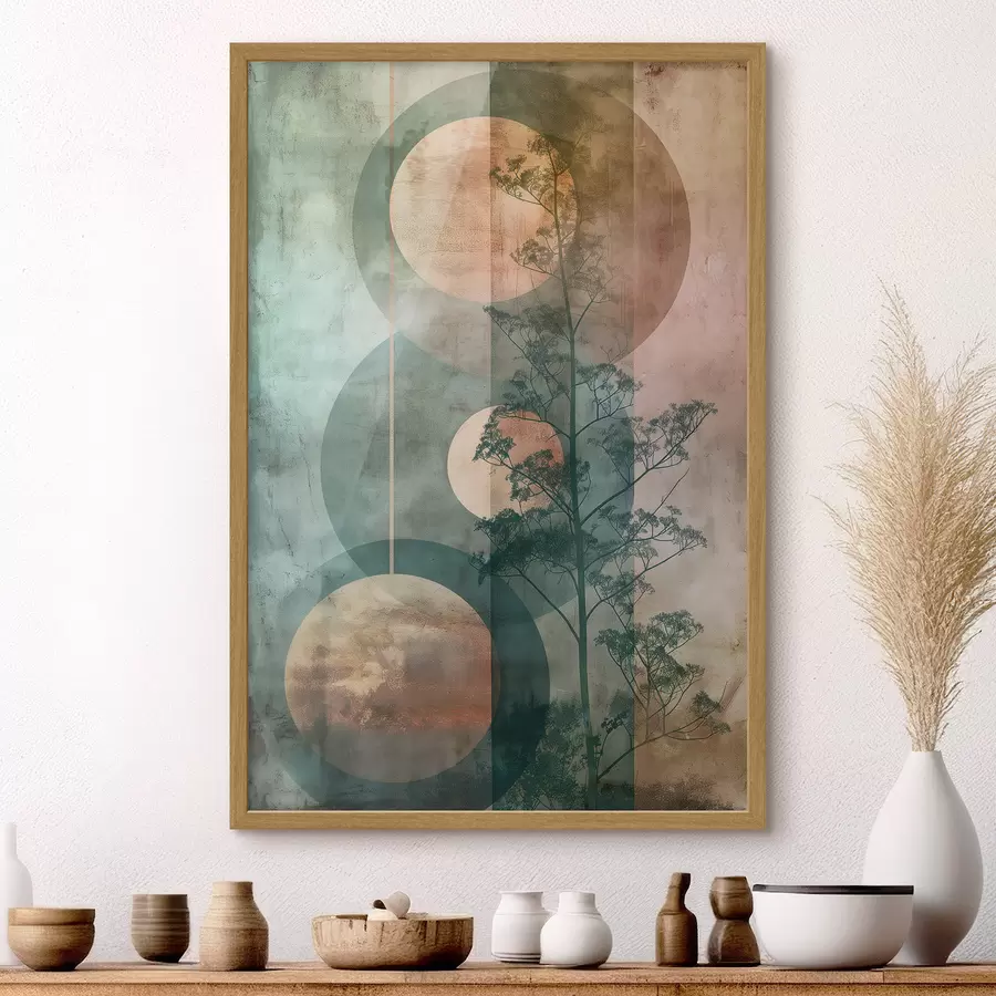 Fotobehang Abstractie en bladeren f47072