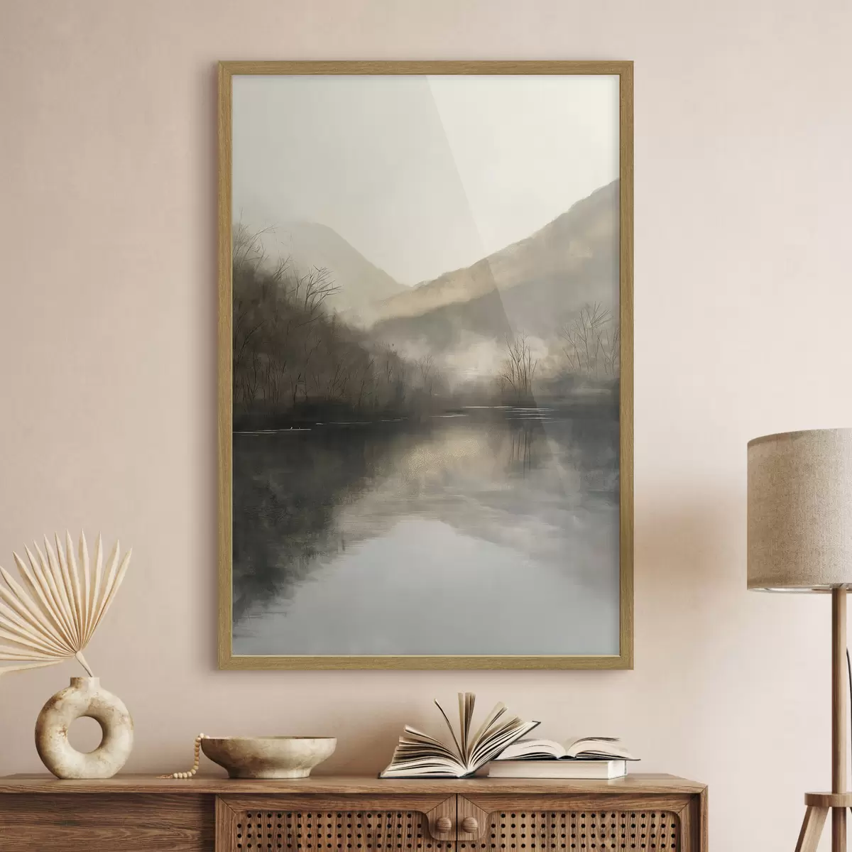 Poster Bos en bergen f47079