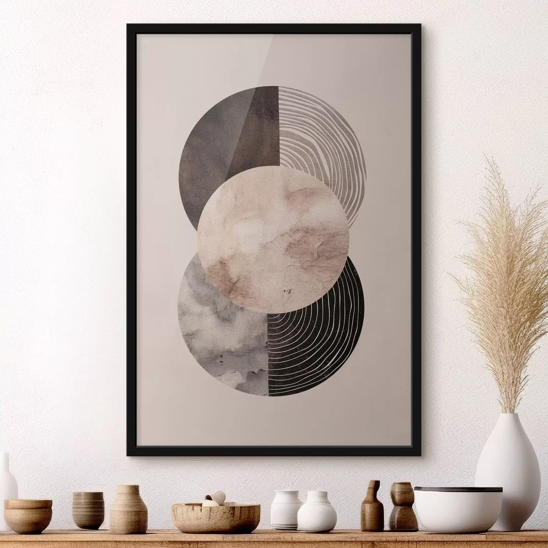 Fotobehang Drie cirkels f47081