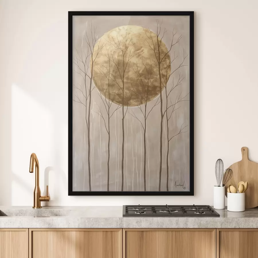 Fotobehang Bomen en een cirkel f47084