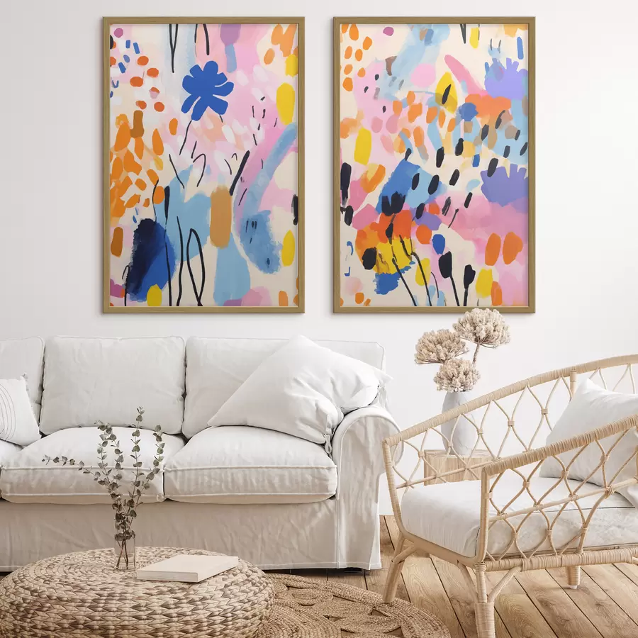 Fotobehang Levendige kleuren die in harmonie dansen d00268