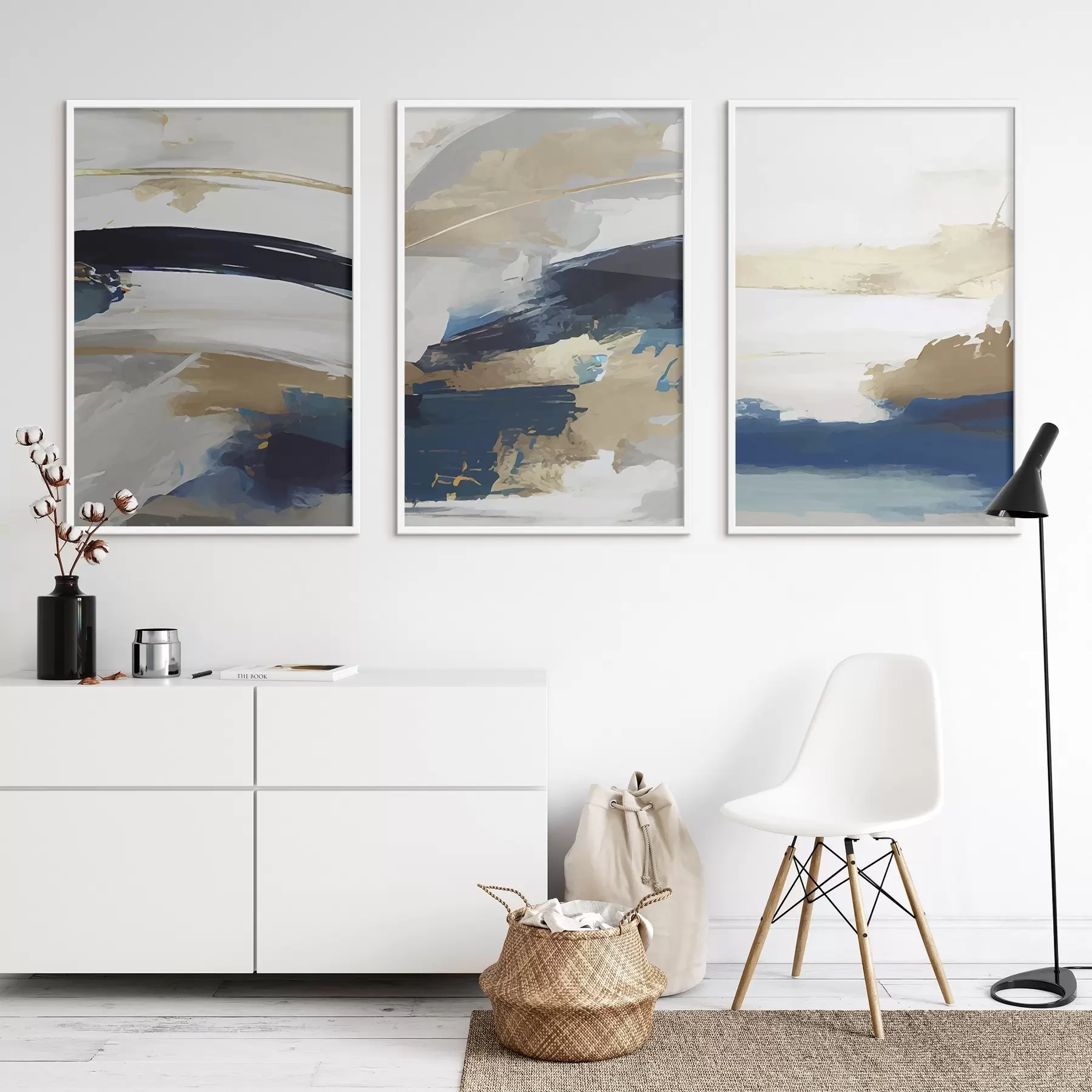 Fotobehang Abstracte golven van kalme sereniteit d00269