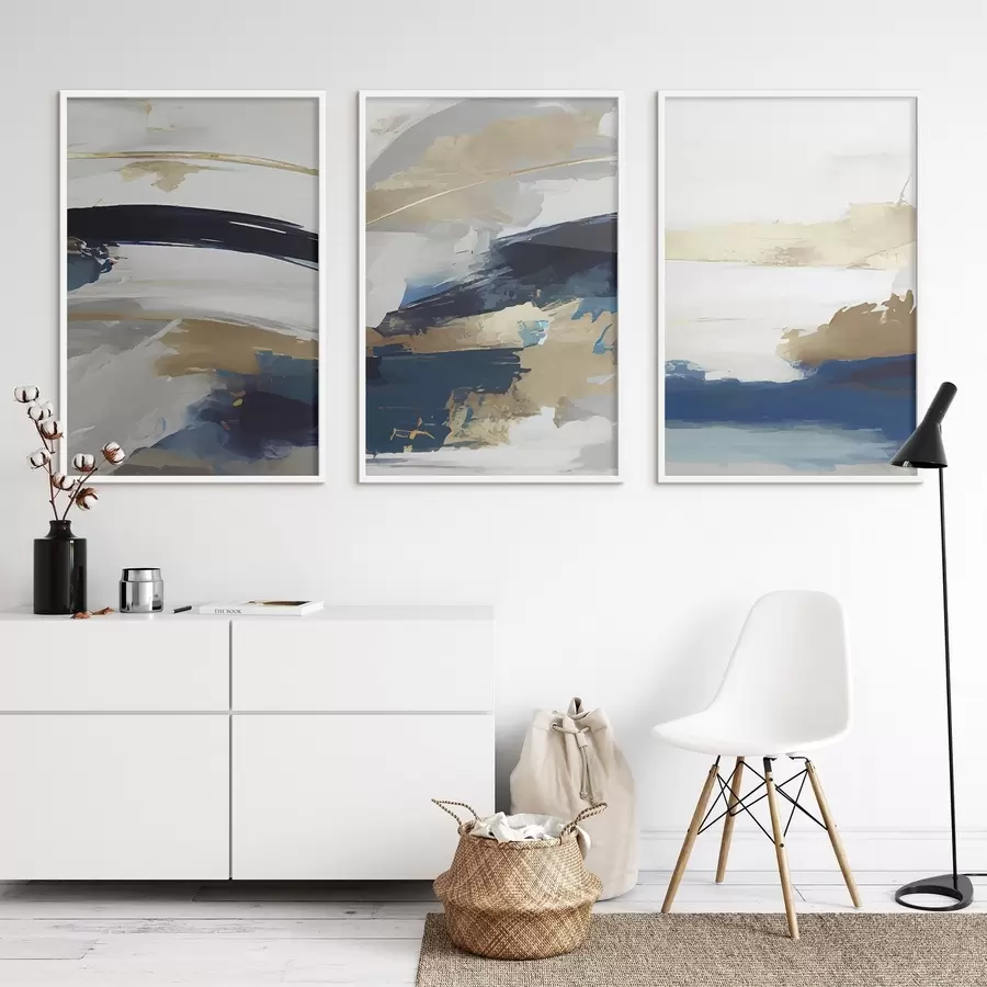 Fotobehang Abstracte golven van kalme sereniteit d00269