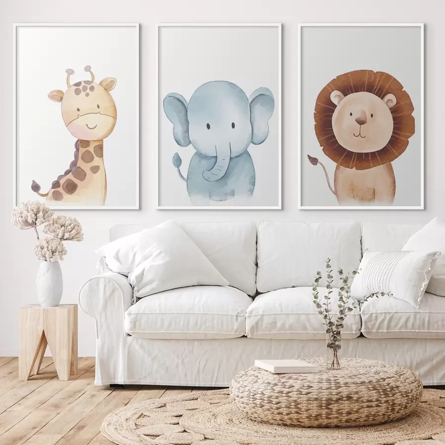 Fotobehang Drie vrienden delen een vrolijke dag d00294