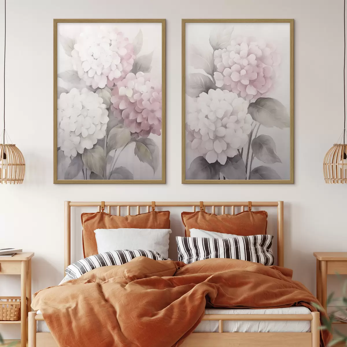 Poster Delicate hortensia's d00400