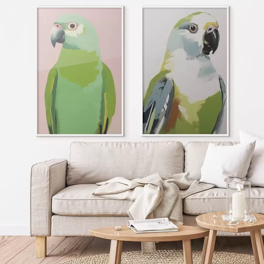 Fotobehang Tropische papegaaien d00441