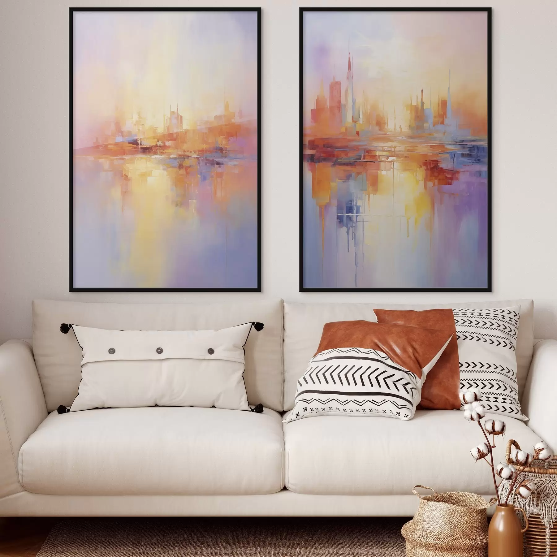 Fotobehang Veelkleurige steden d00462