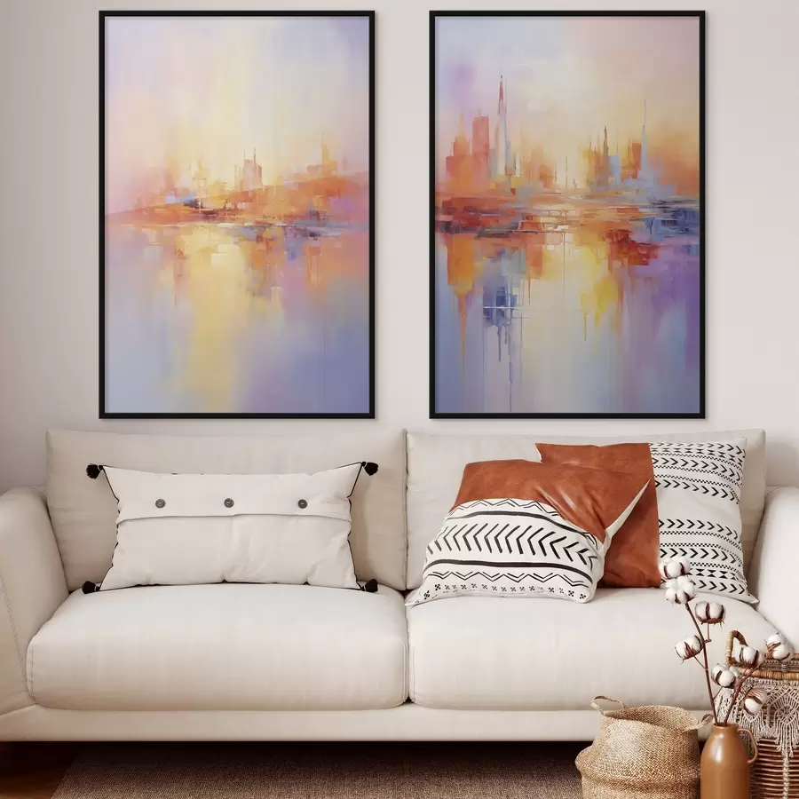 Fotobehang Veelkleurige steden d00462