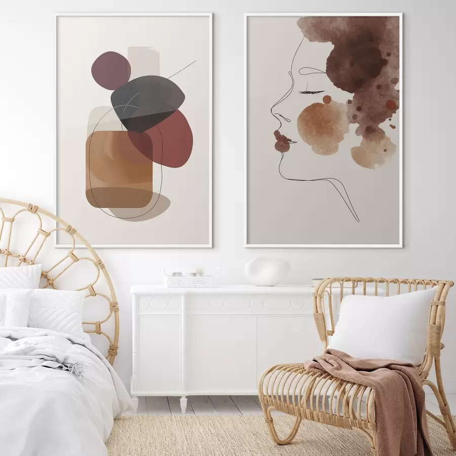 Fotobehang Delicate contouren d00466