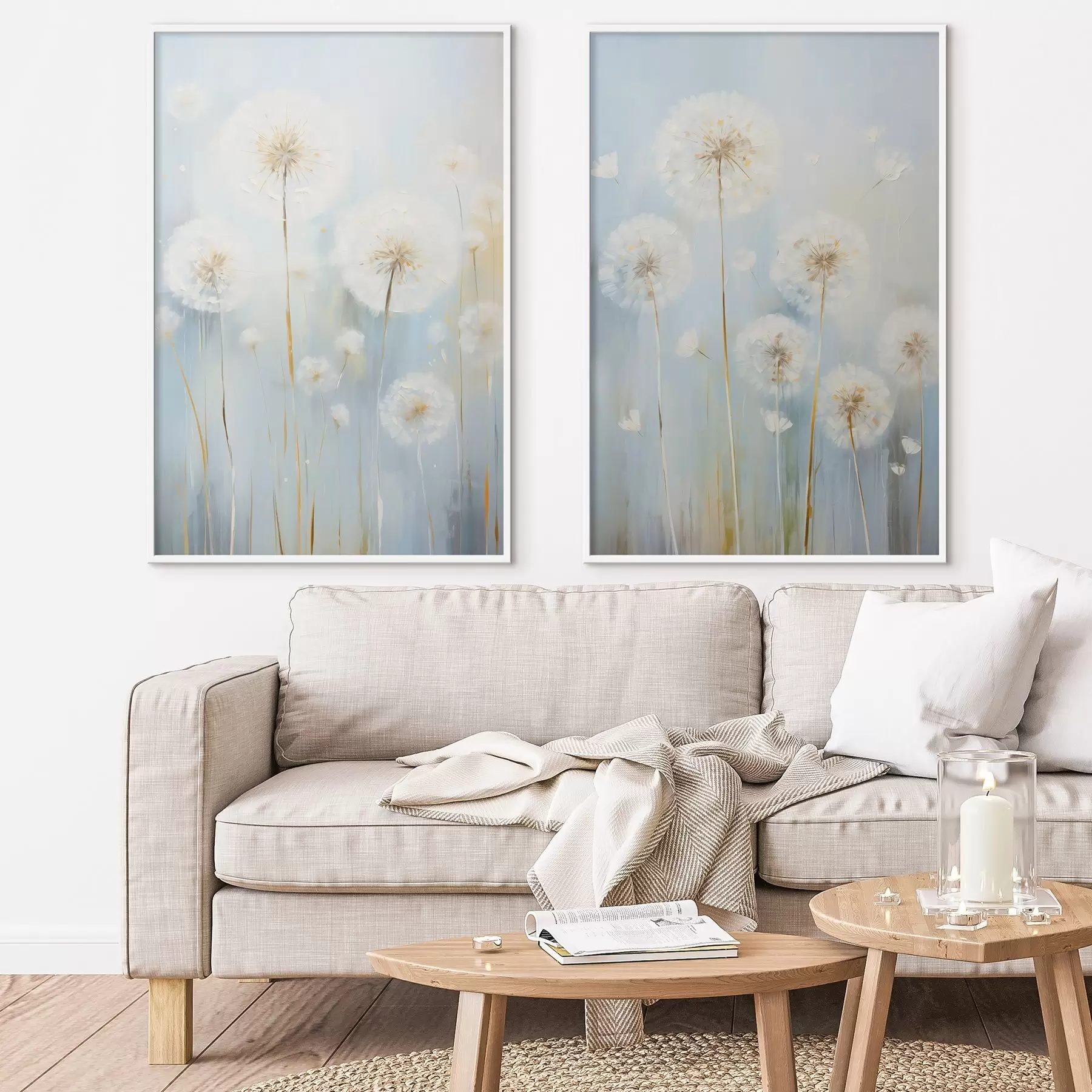 Fotobehang Fijne paardenbloemen d00482