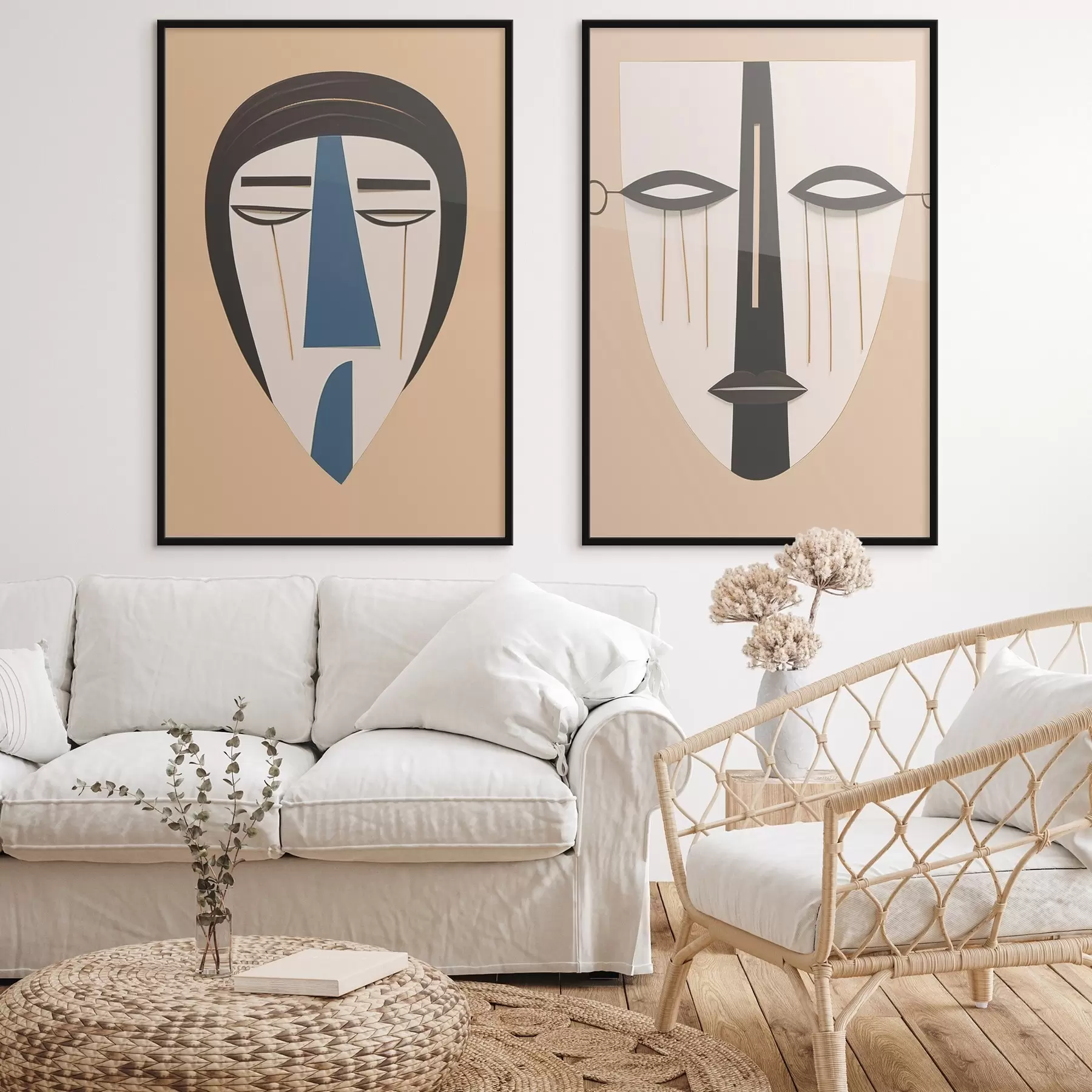 Fotobehang Abstracte gezichten d00500